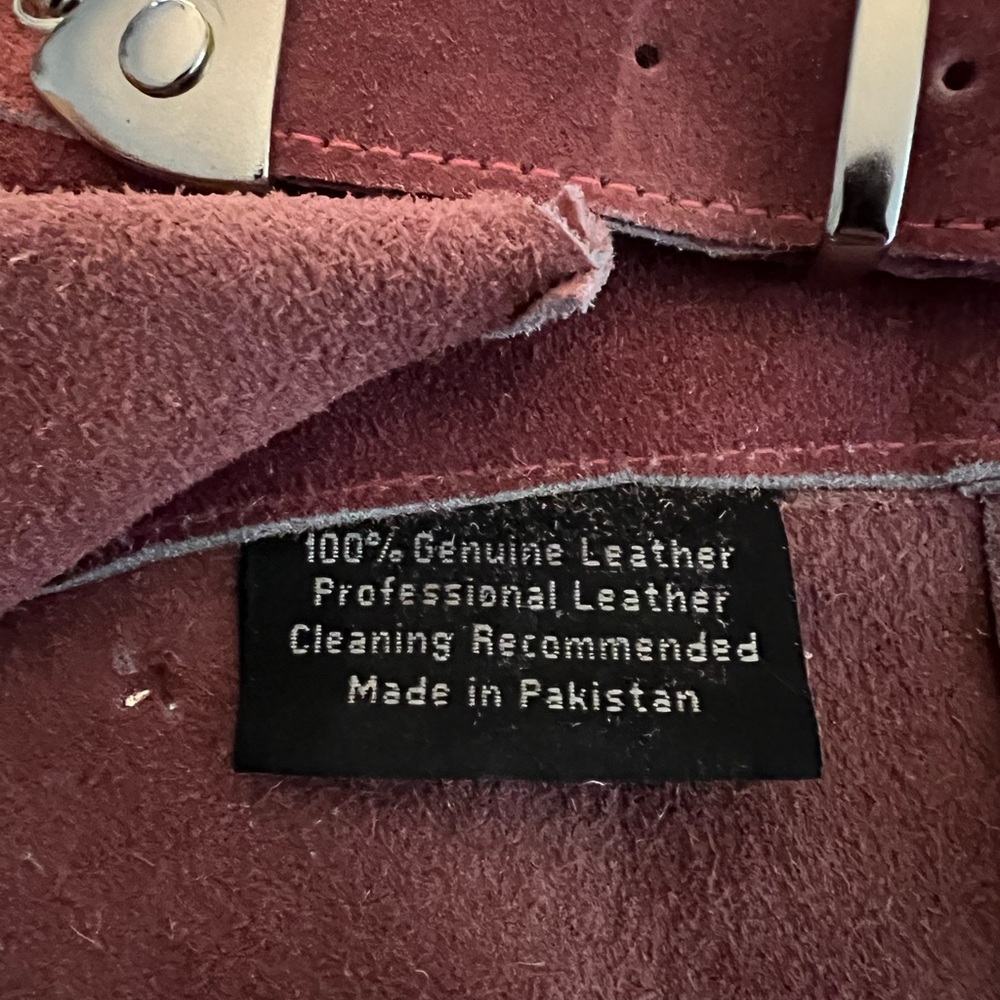 Understated Leather Chaps Belt in Pink “Rebelious Rose” - Picture 8 of 12